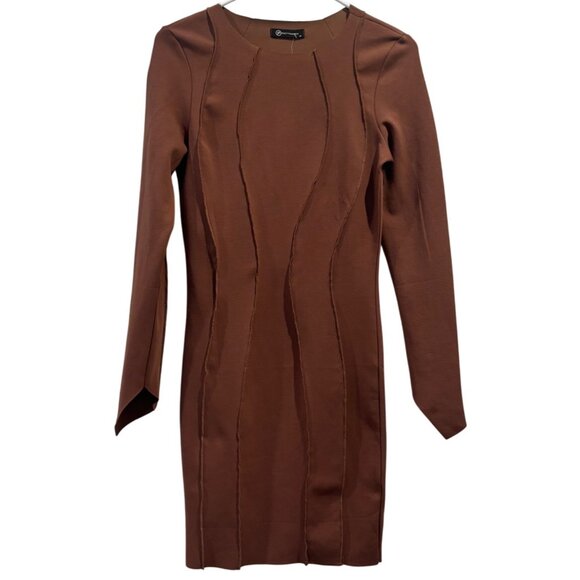 PrettyGarden Long Sleeve Bodycon Midi Dress Size Medium NEW!! - Picture 1 of 9